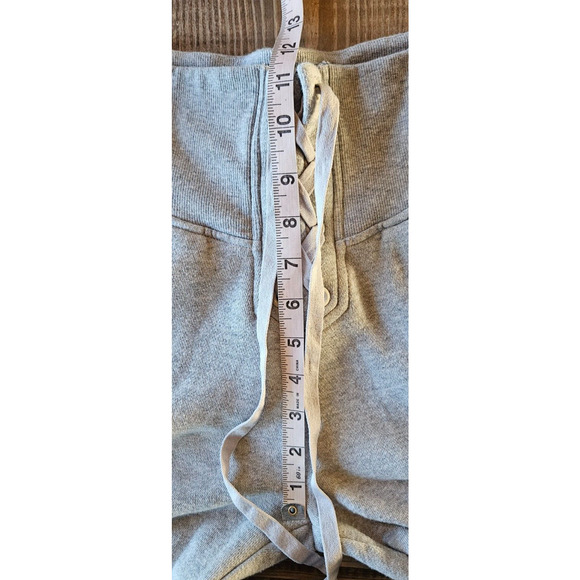 Victorias Secret Sweatpants Small Gray Lace Up High Rise Jogger Pants Lounge - Picture 8 of 11